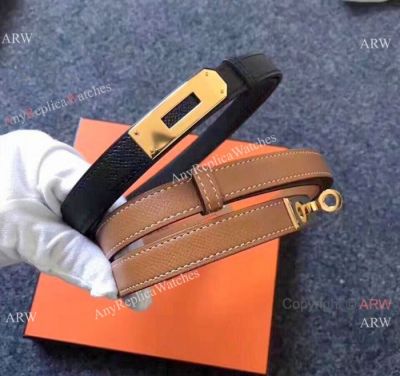 Hermes Kelly Ladies Leather Belt - 17mm - High Quality Copy